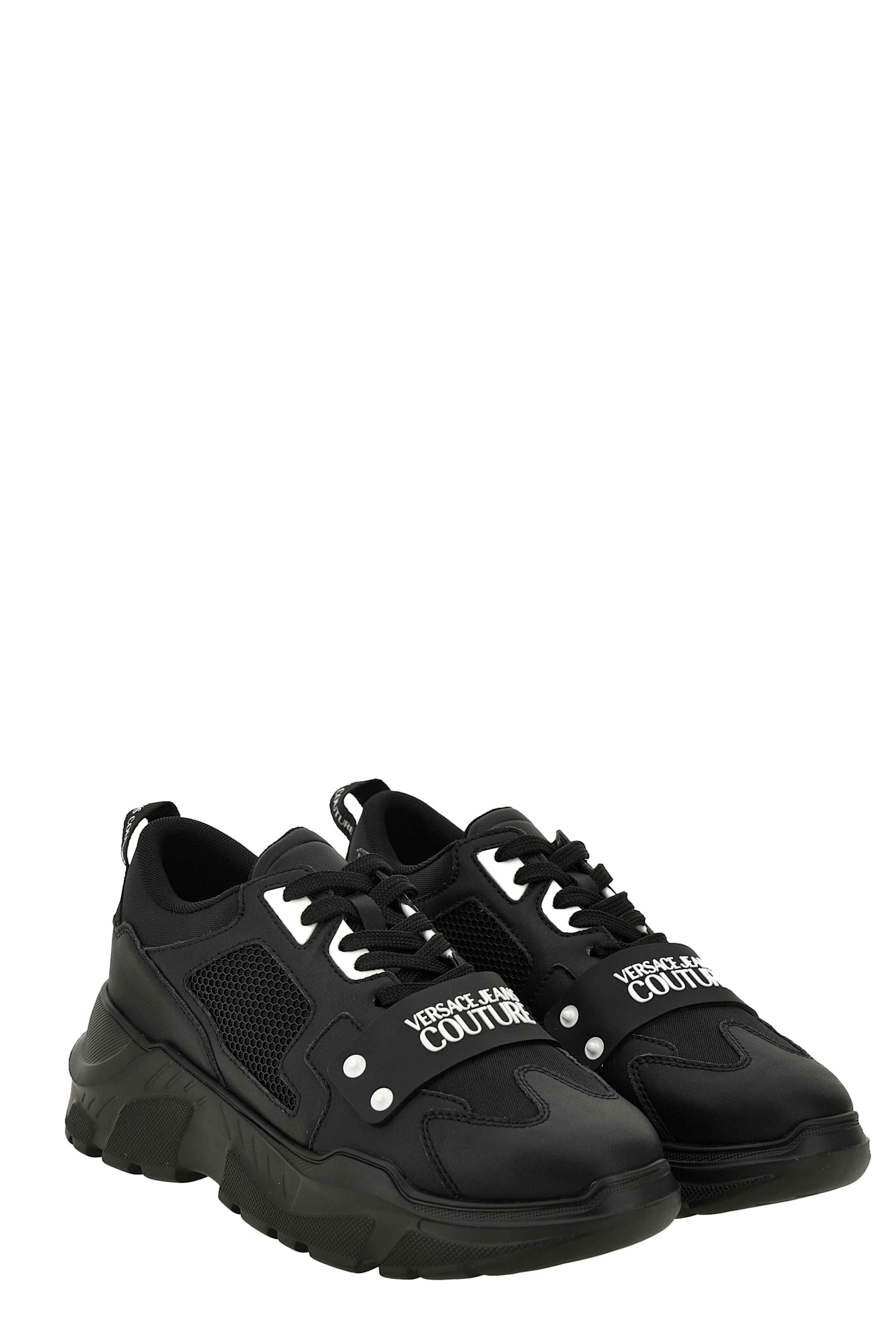 Versace Jeans Couture Sneakers In Black