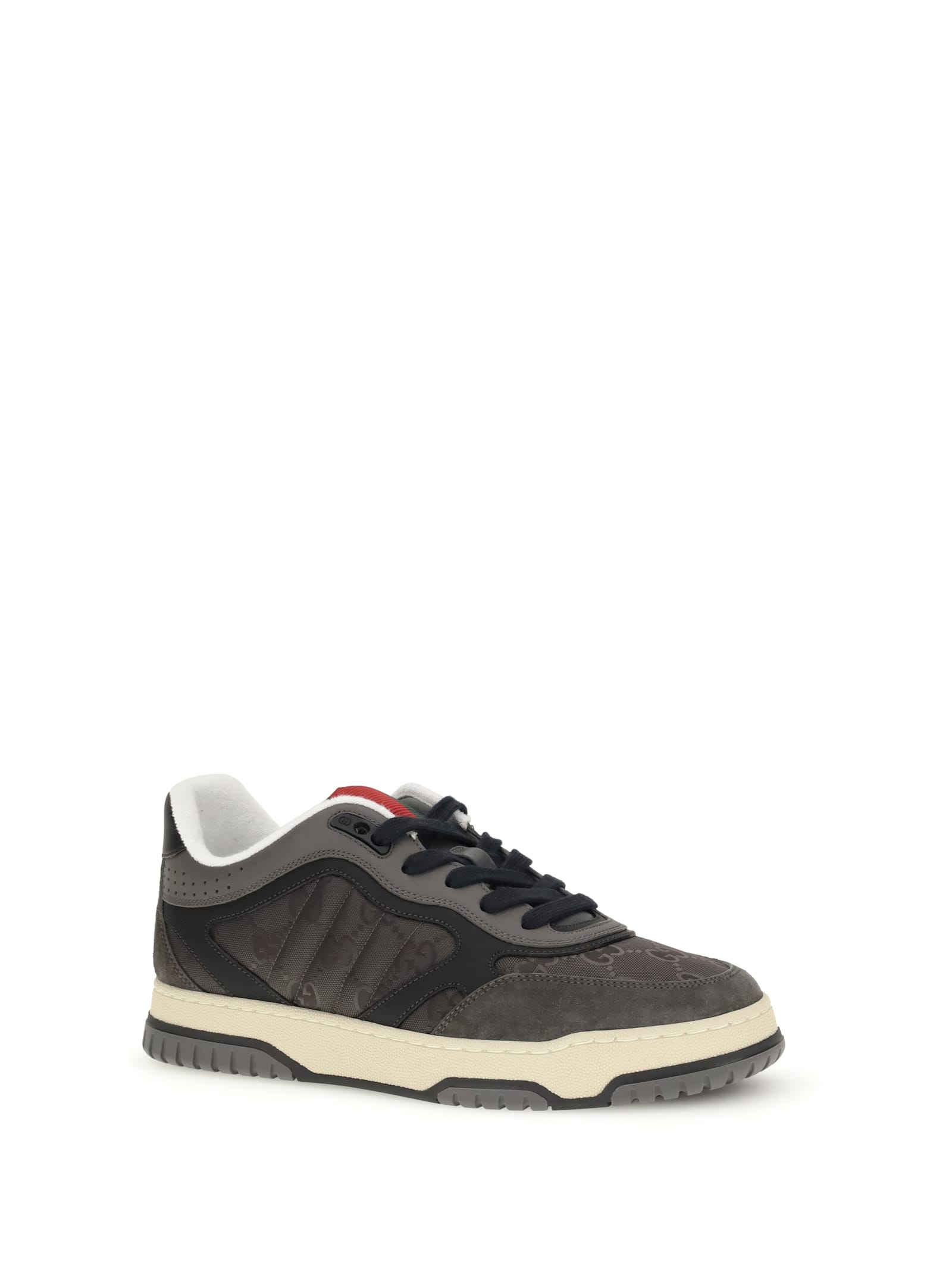 Gucci Re-web Black And Gray Sneaker Men In Multi