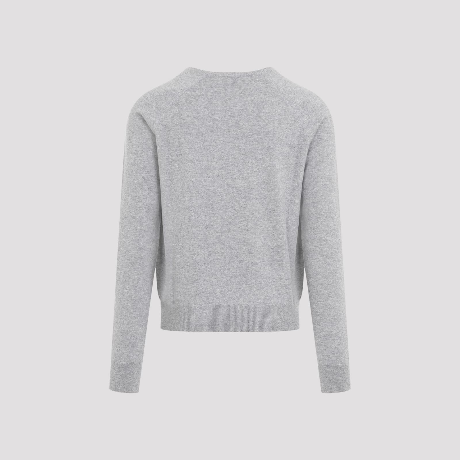 Shop Saint Laurent Cashmere Sweater In Gris Chine