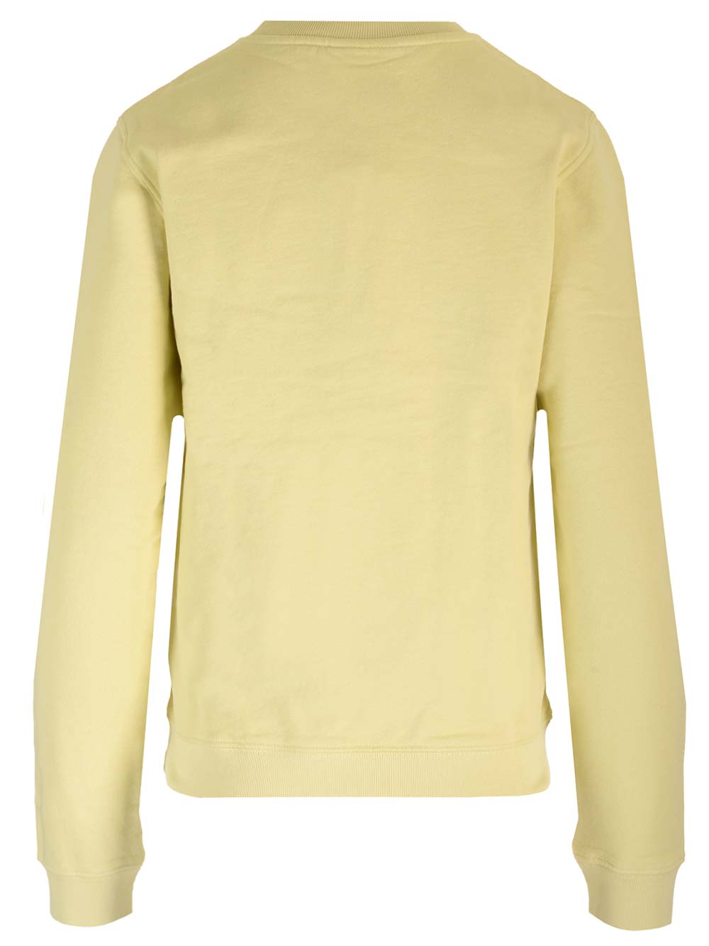 Shop Maison Kitsuné Slim Fit Sweatshirt In Chalk Yellow