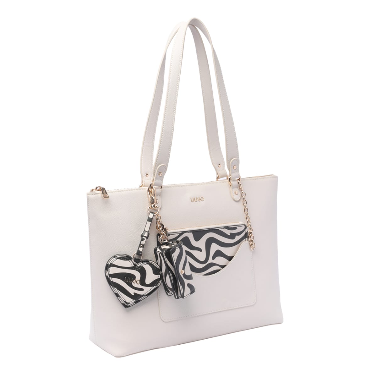 Shop Liu •jo Ecs L Tote Bag In White