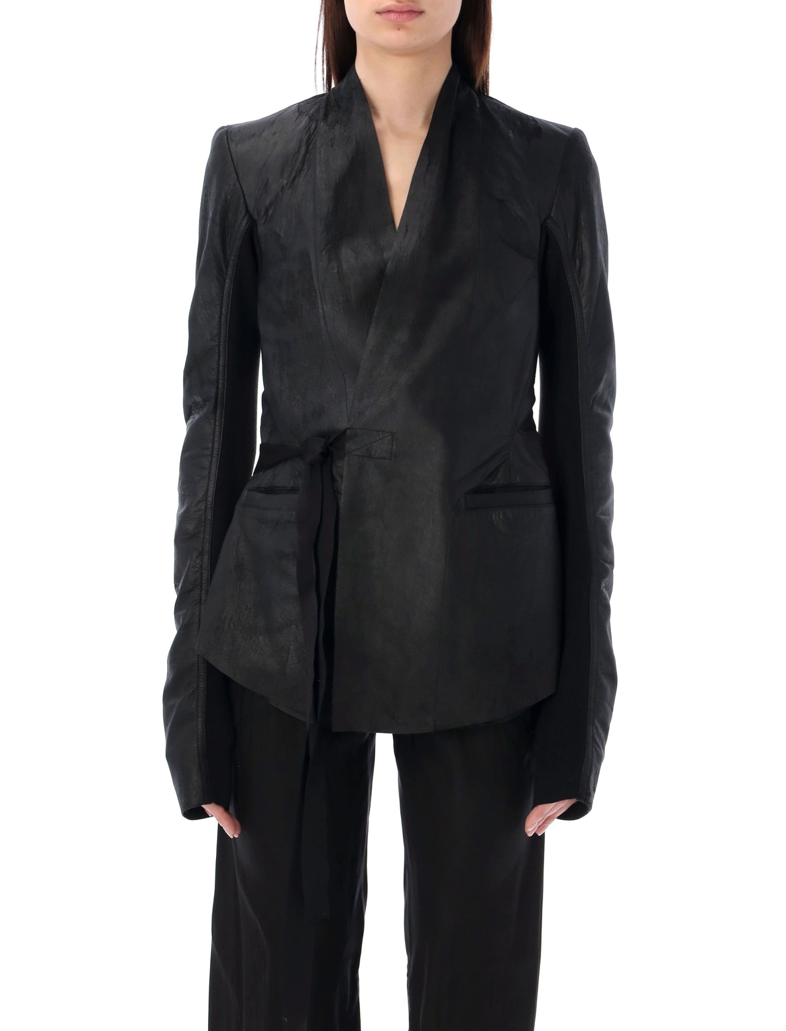 RICK OWENS HOLLYWOOD WRAP BLAZER