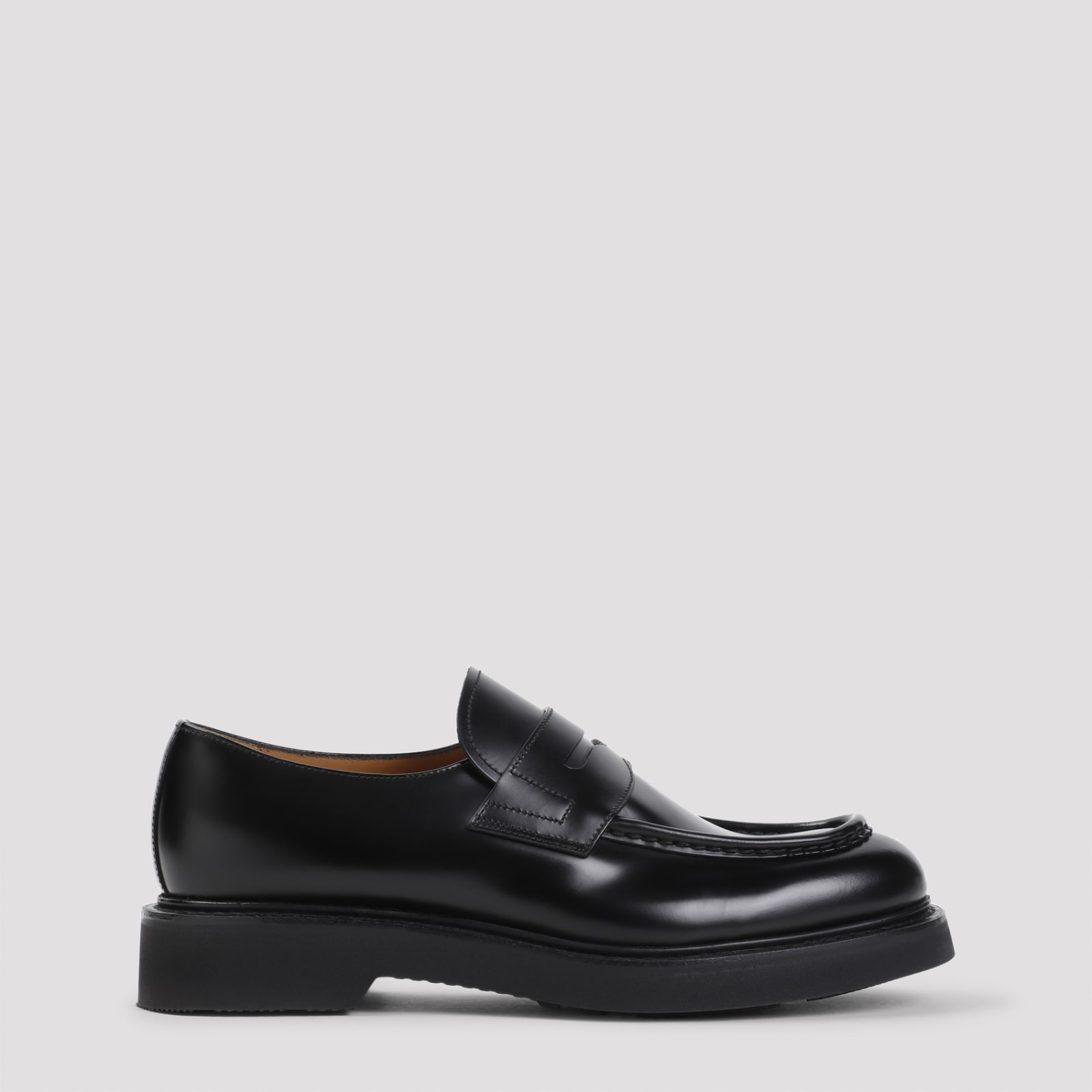 Church's Lynton Calf Leather Penny Loafers In Black