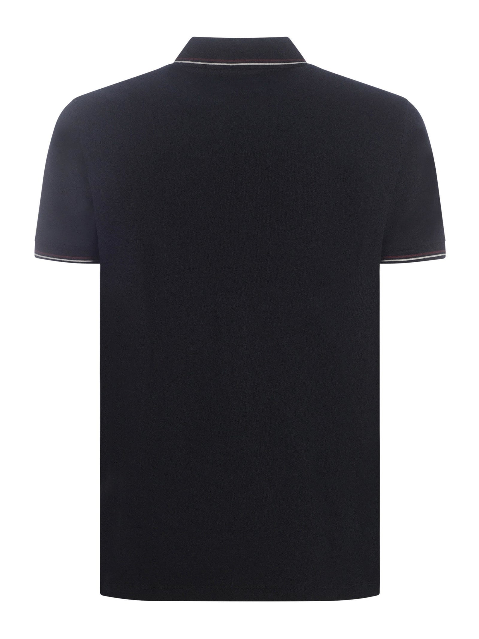 Emporio Armani Polo With Logo In Blue