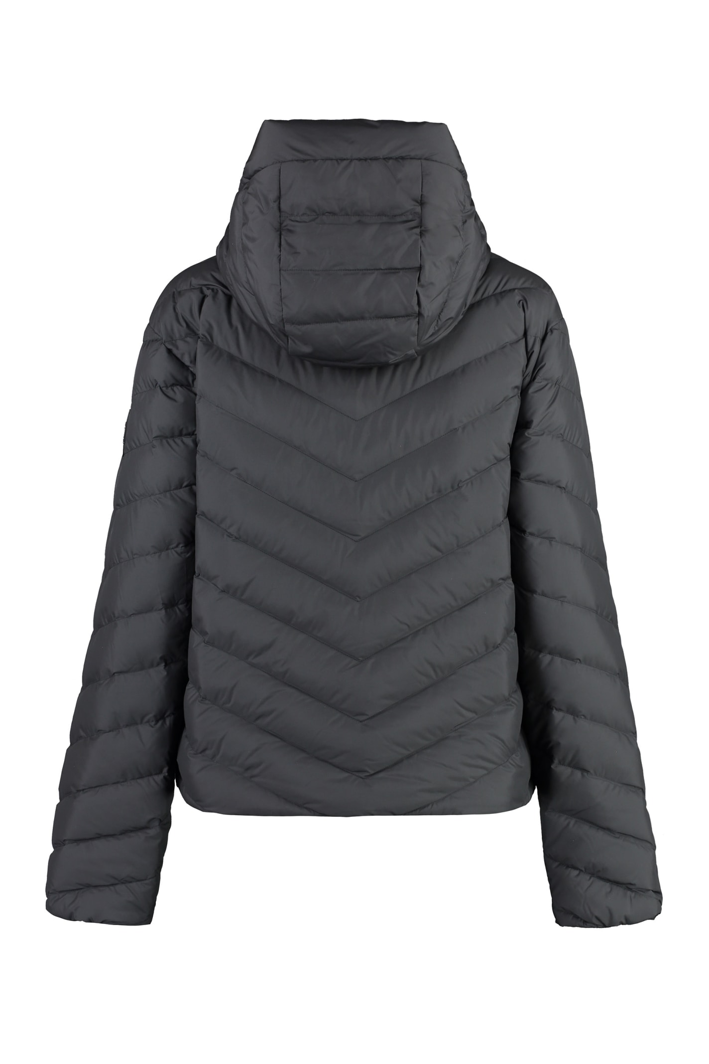 Shop Woolrich Full Zip Down Jacket In Black