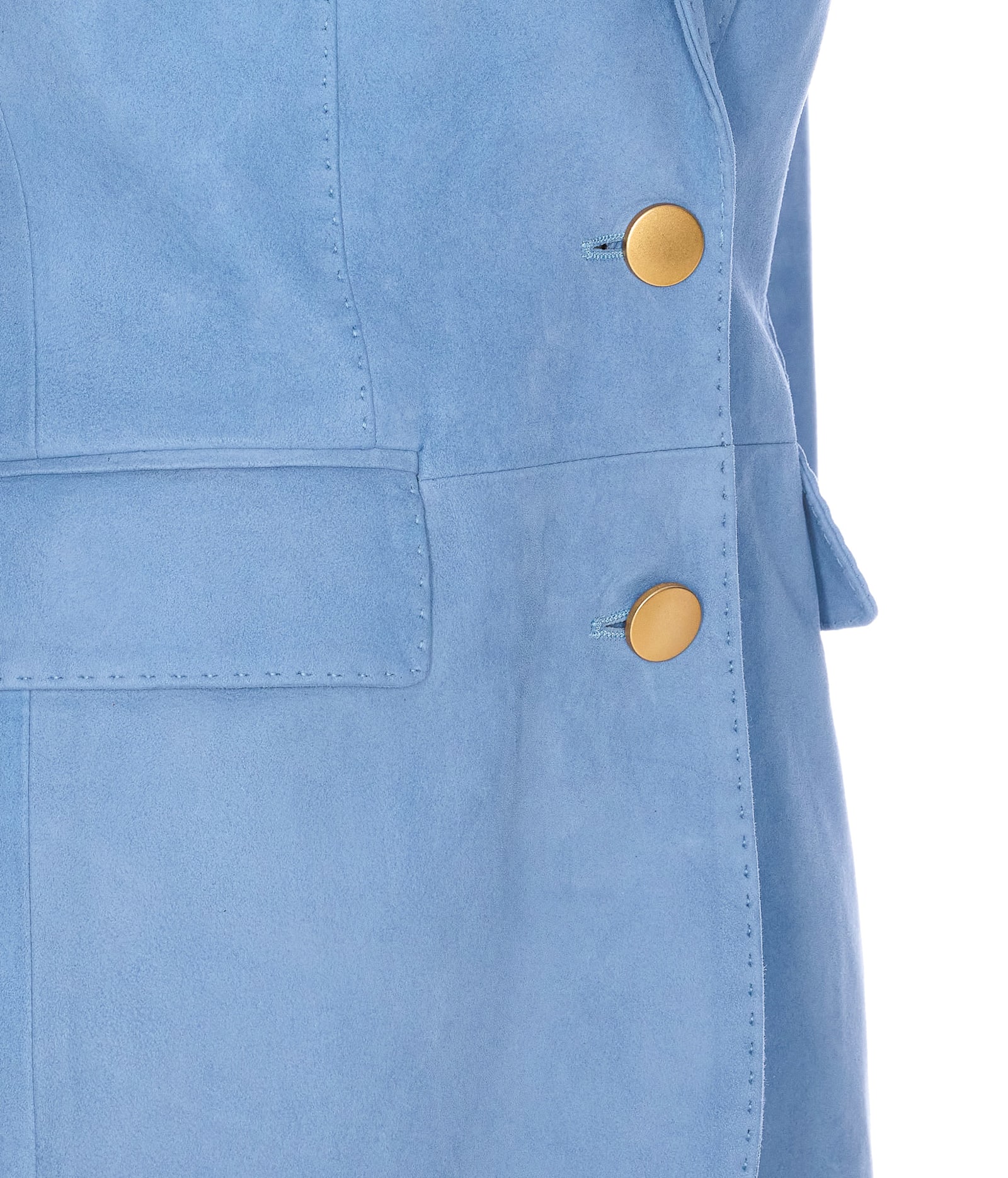 Tagliatore Double Breasted Jacket V-neck In Blue