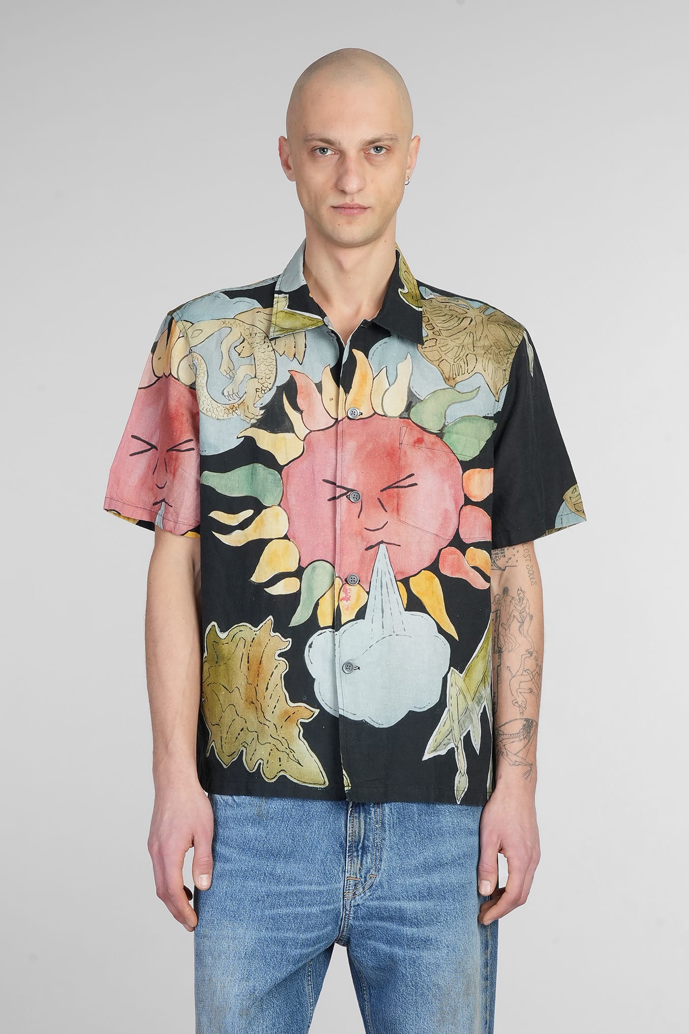 Shop Our Legacy Shirt In Multicolor Linen