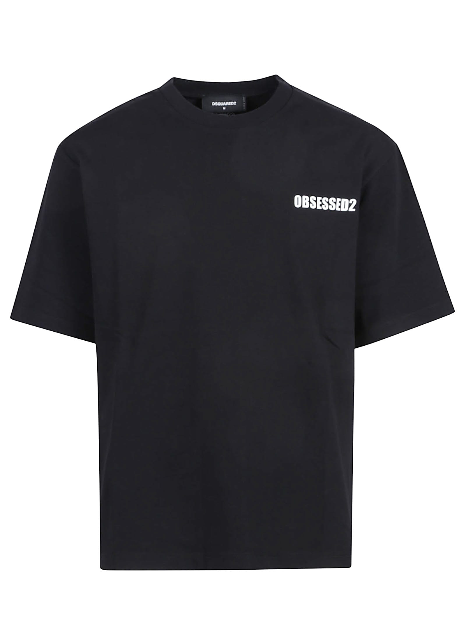 Dsquared2 Cool-fit T-shirt With Graphic Print In Black