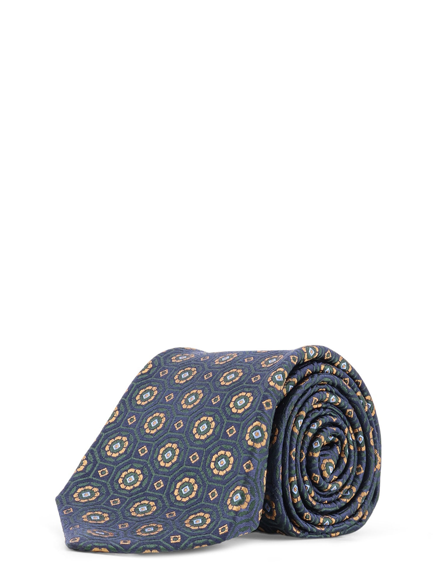 Kiton Silk Tie In Blue
