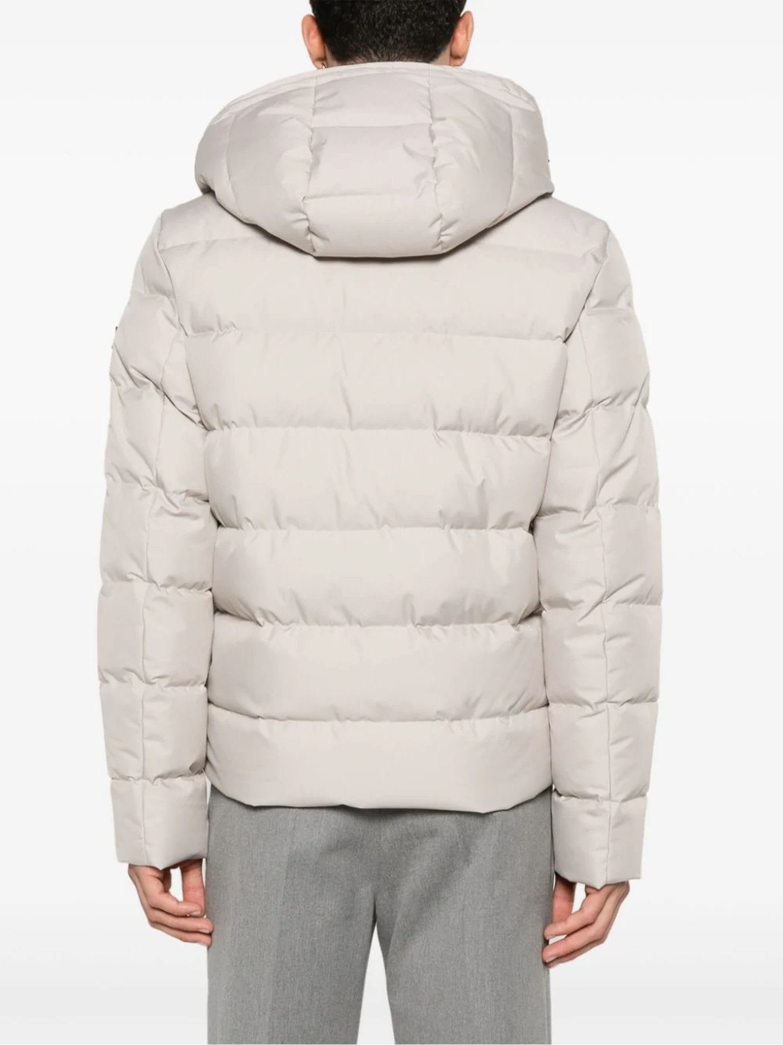 Shop Fay Light Beige Double Front Down Jacket