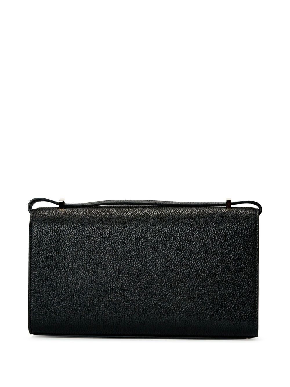 Shop Savette Symmetry 26 In Grained Calf Leather In Black