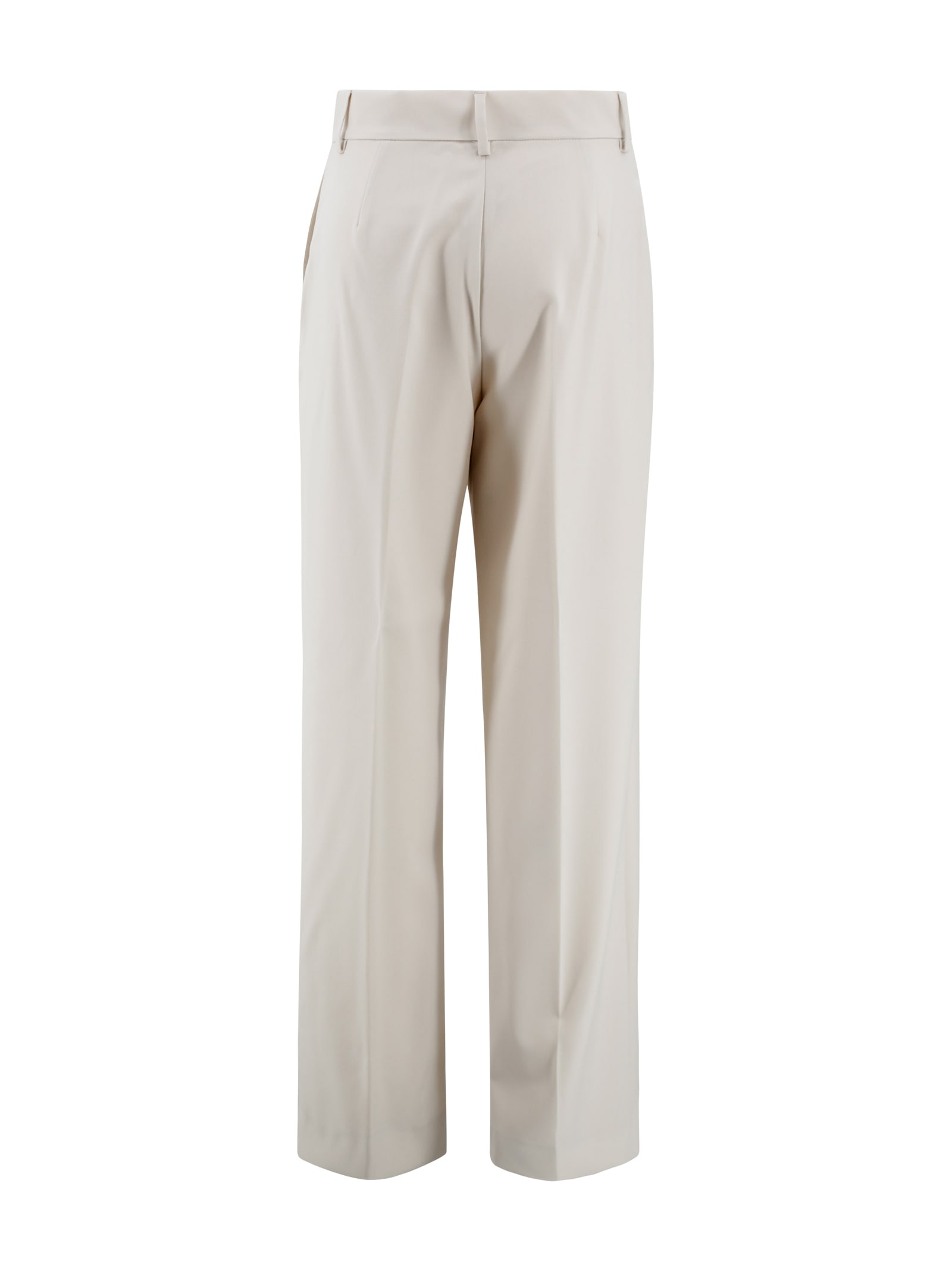 Weekend Max Mara Stretch Wool Palazzo Trousers