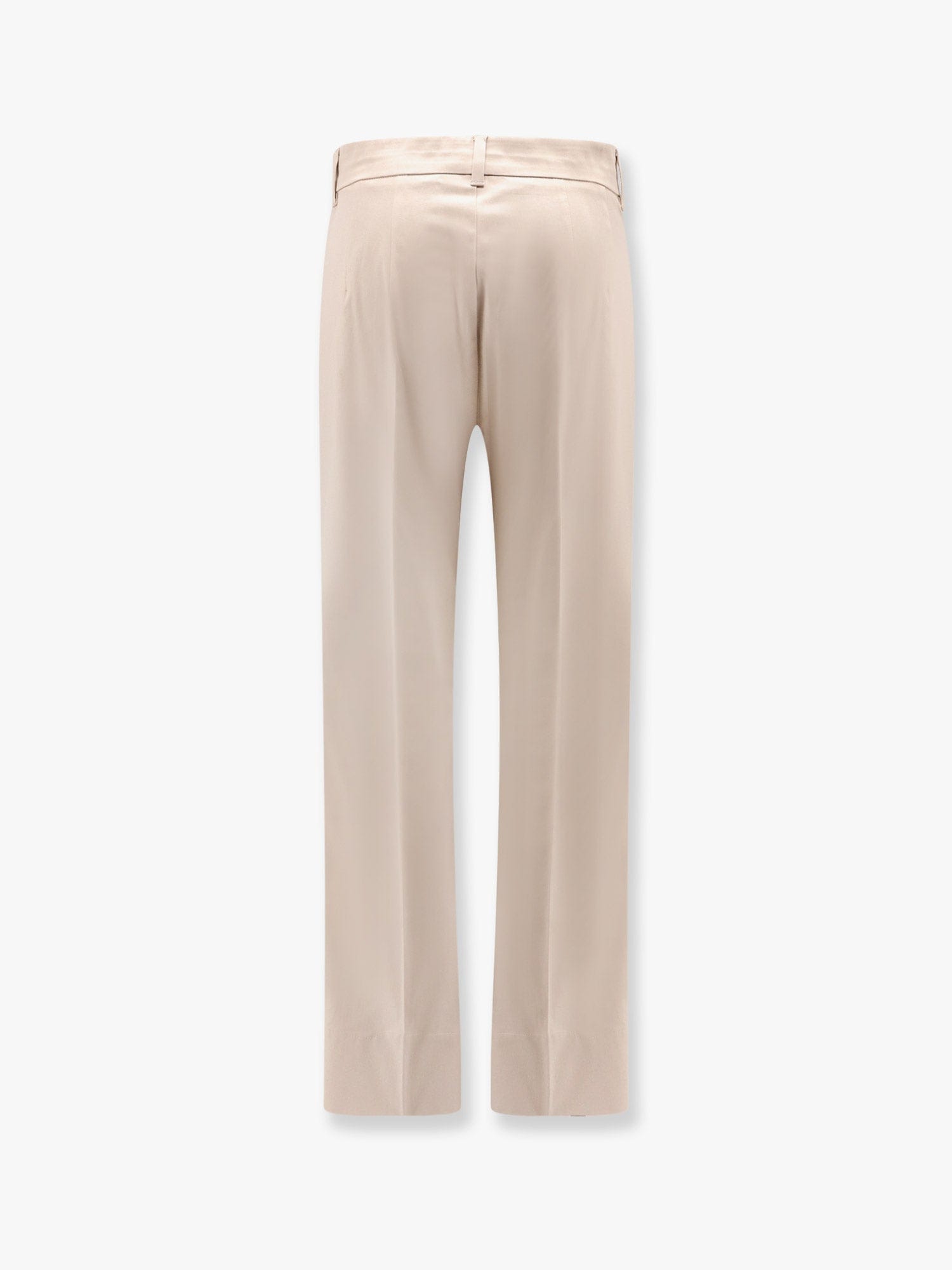 S Max Mara Felice Stretch Cotton Trouser In Beige