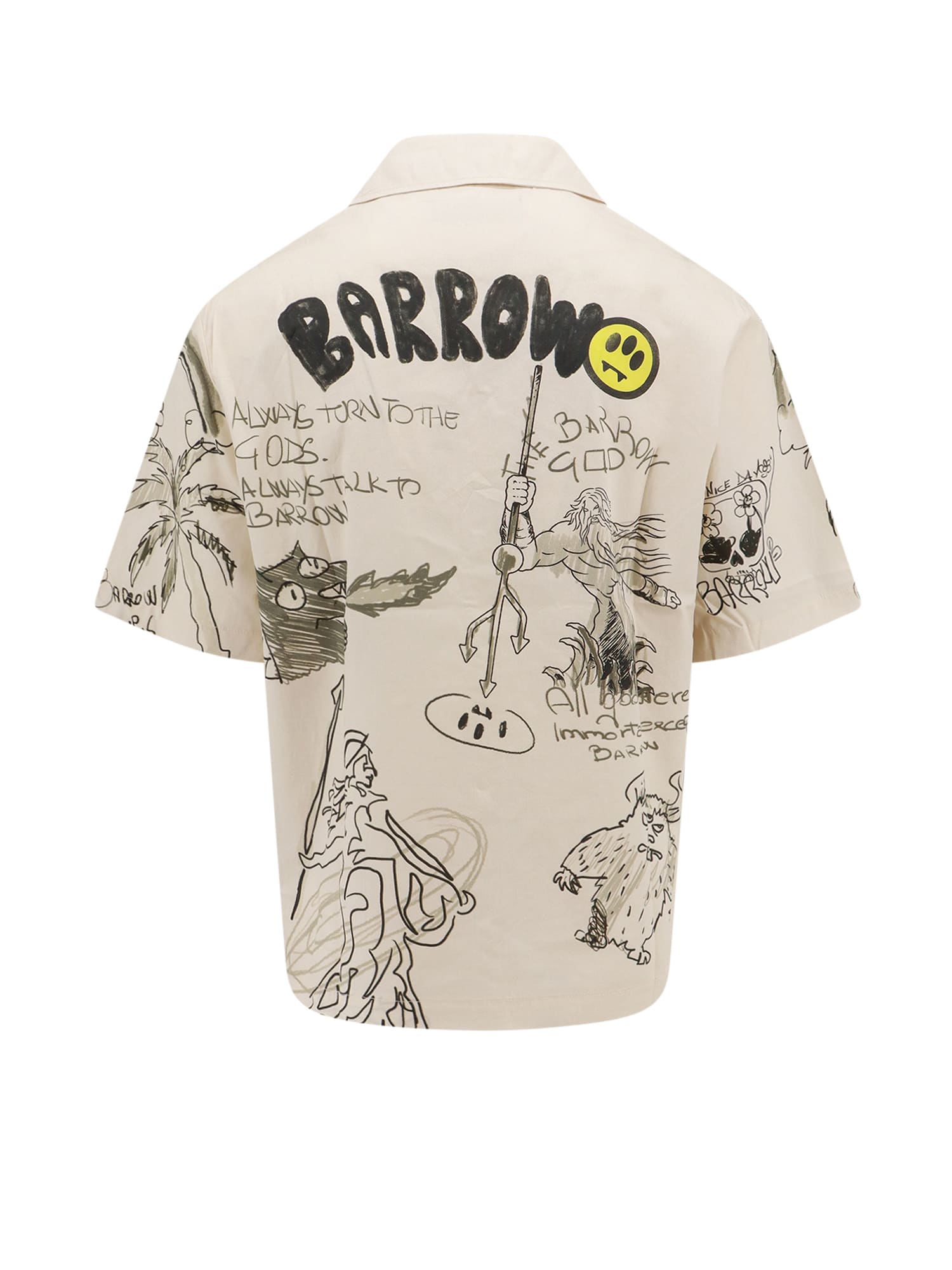 Shop Barrow Shirt In Bianco Sporco
