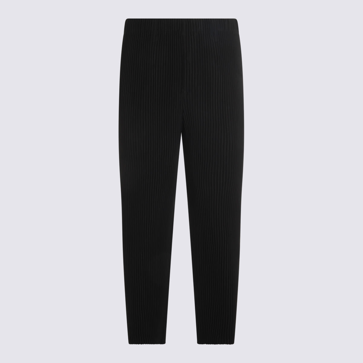 Issey Miyake Comfortable Trousers Elastic Waistband In Black