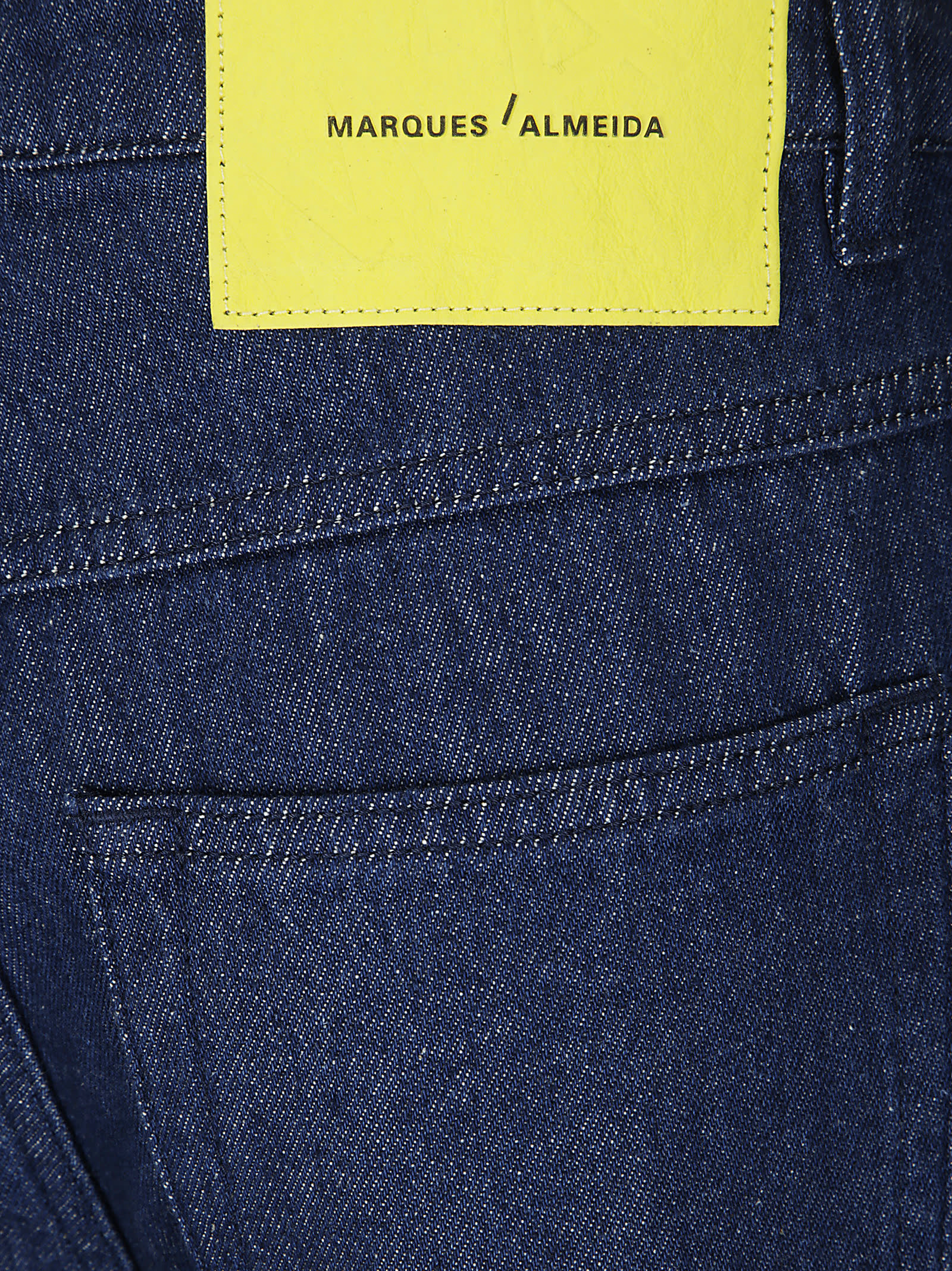 Shop Marques' Almeida Boyfriend Jeans With Belts In Indigo Denim