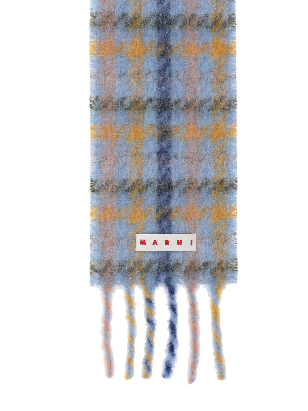 Marni Luxurious Scarf With Soft Texture And Fringed Ends