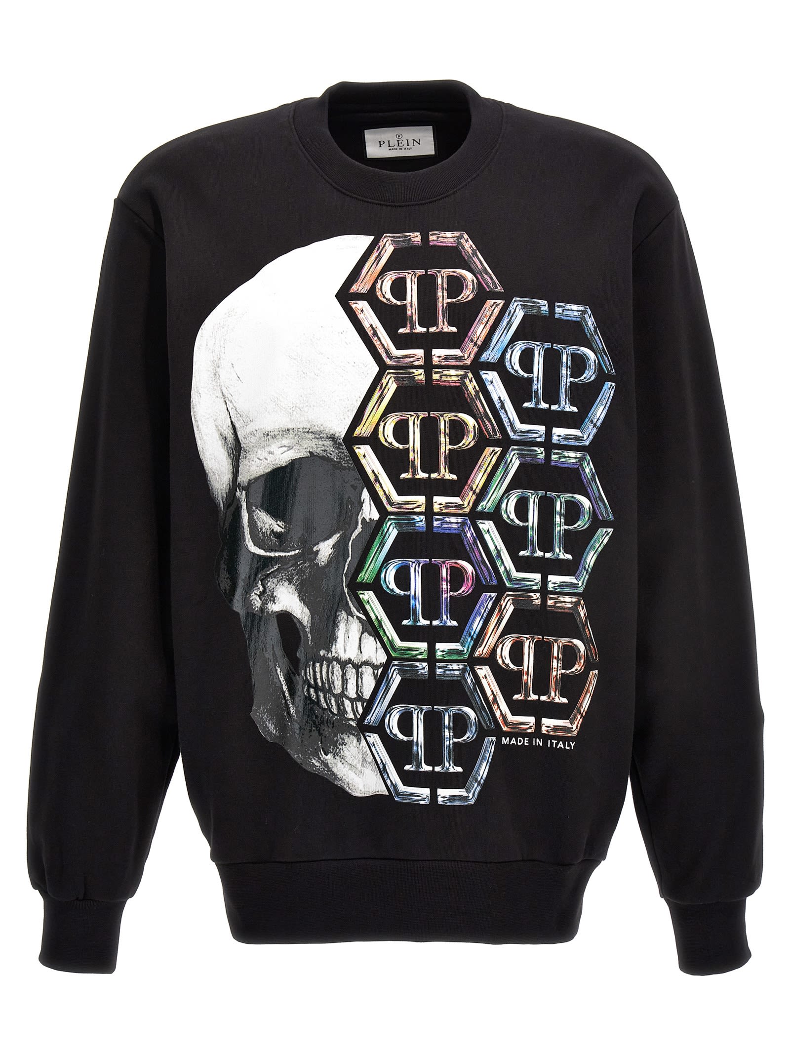 Shop Philipp Plein Skull&plein Sweatshirt In Nero
