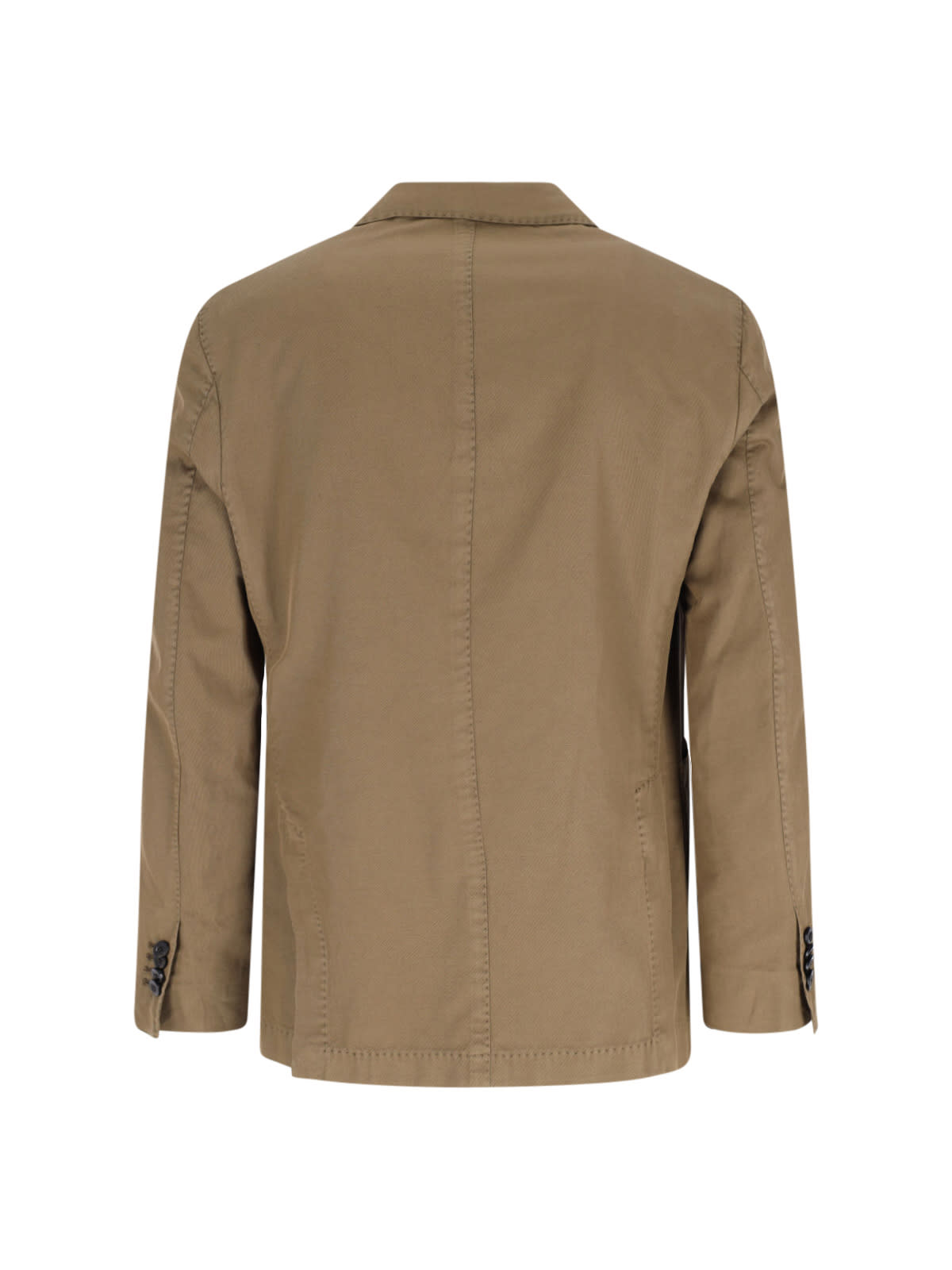 Boglioli Light Brown Linen Double-breasted Suit