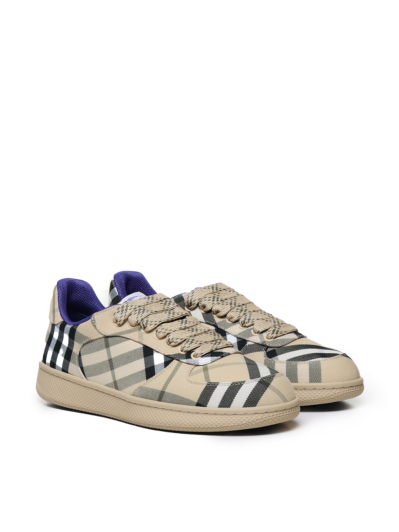 Shop Burberry Vintage Check Sneakers