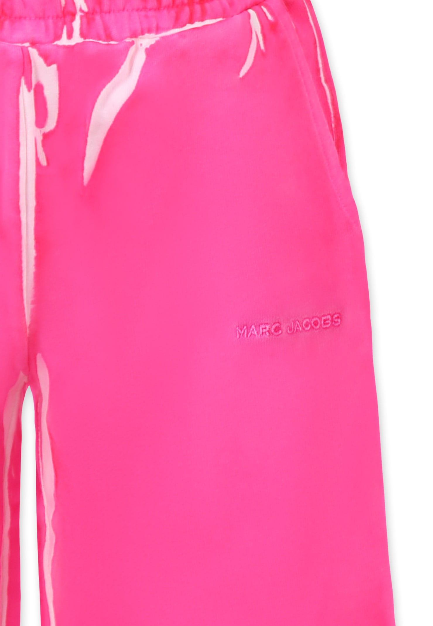 Marc Jacobs Fuchsia Trousers For Girl With Logo In Fuchsia