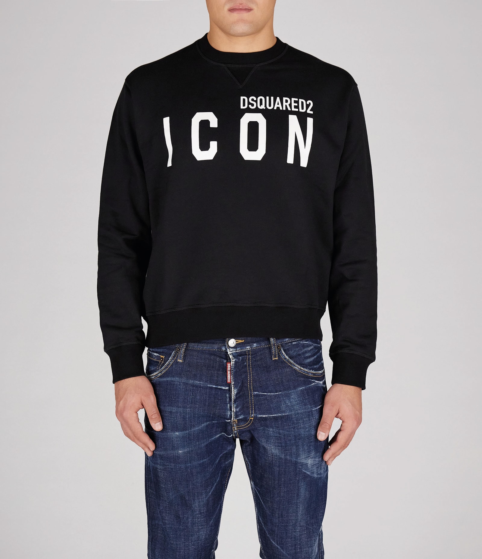 Shop Dsquared2 Sweatshirt In Black-white