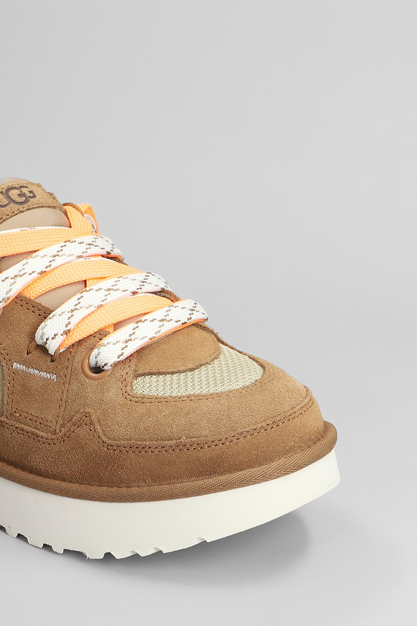 Shop Ugg Lo Lowmel Sneakers In Leather Color Suede And Fabric