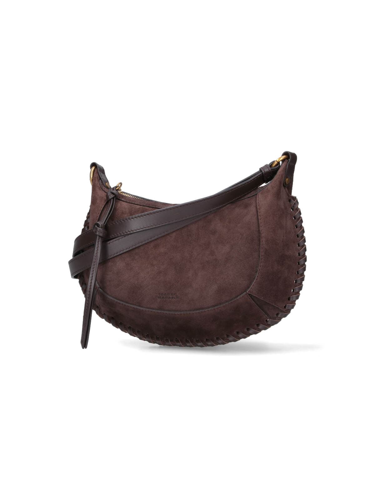 Isabel Marant Oskan Moon Small Shoulder Bag In Brown