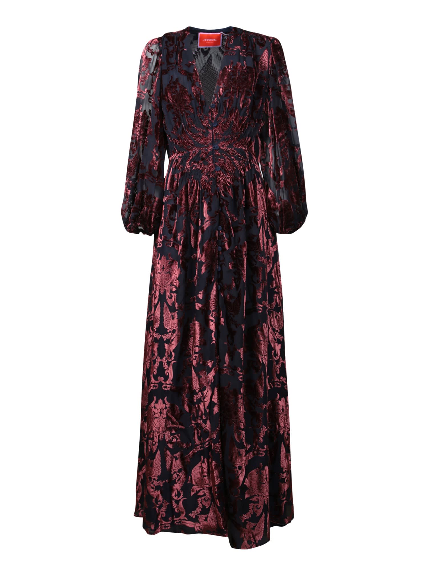 Camerino Long Dress Bordeaux
