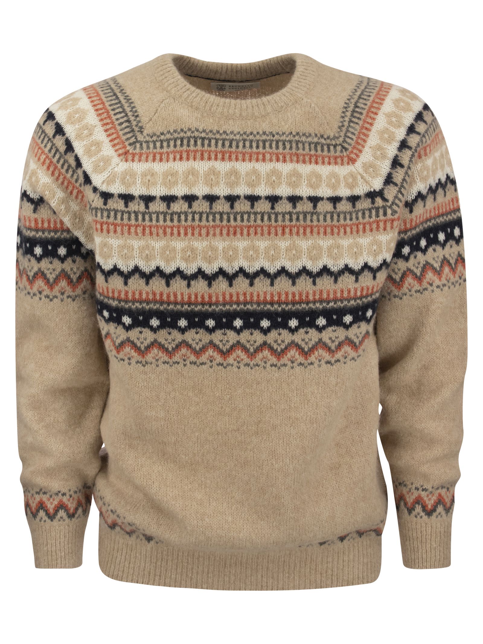 Brunello Cucinelli Alpaca And Wool Blend Crew-neck Sweater