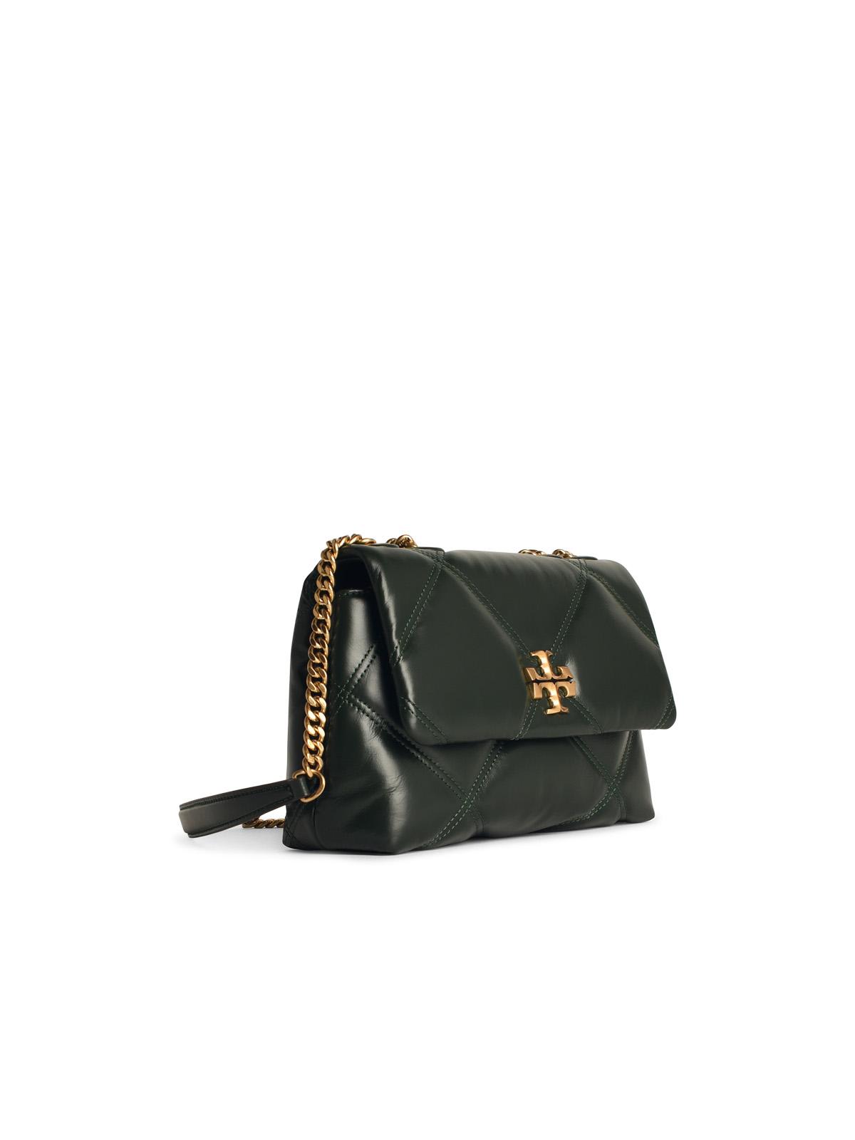 Shop Tory Burch Kira Green Leather Crossbody Bag