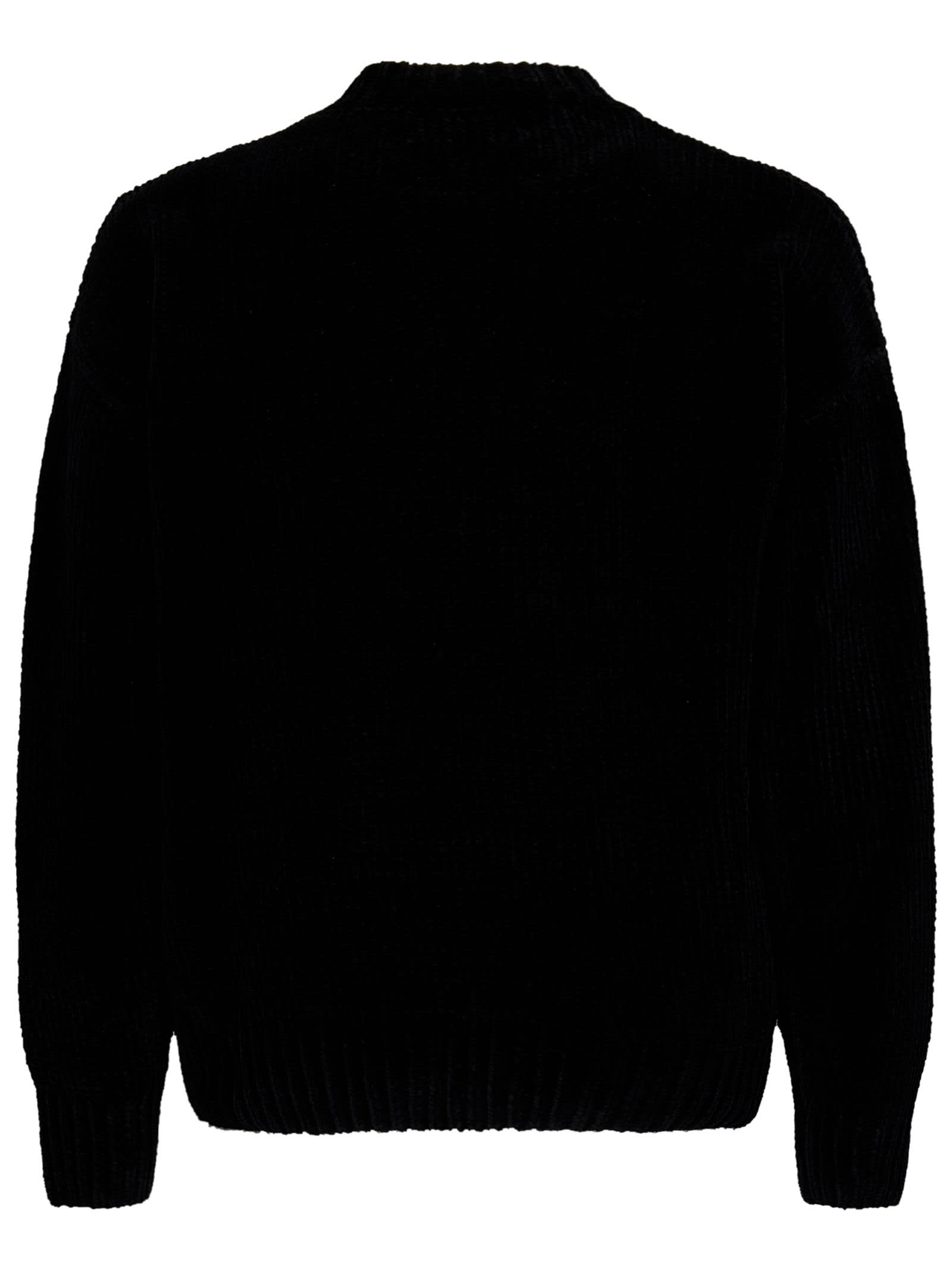 Shop Egonlab Sweater In Black/brown