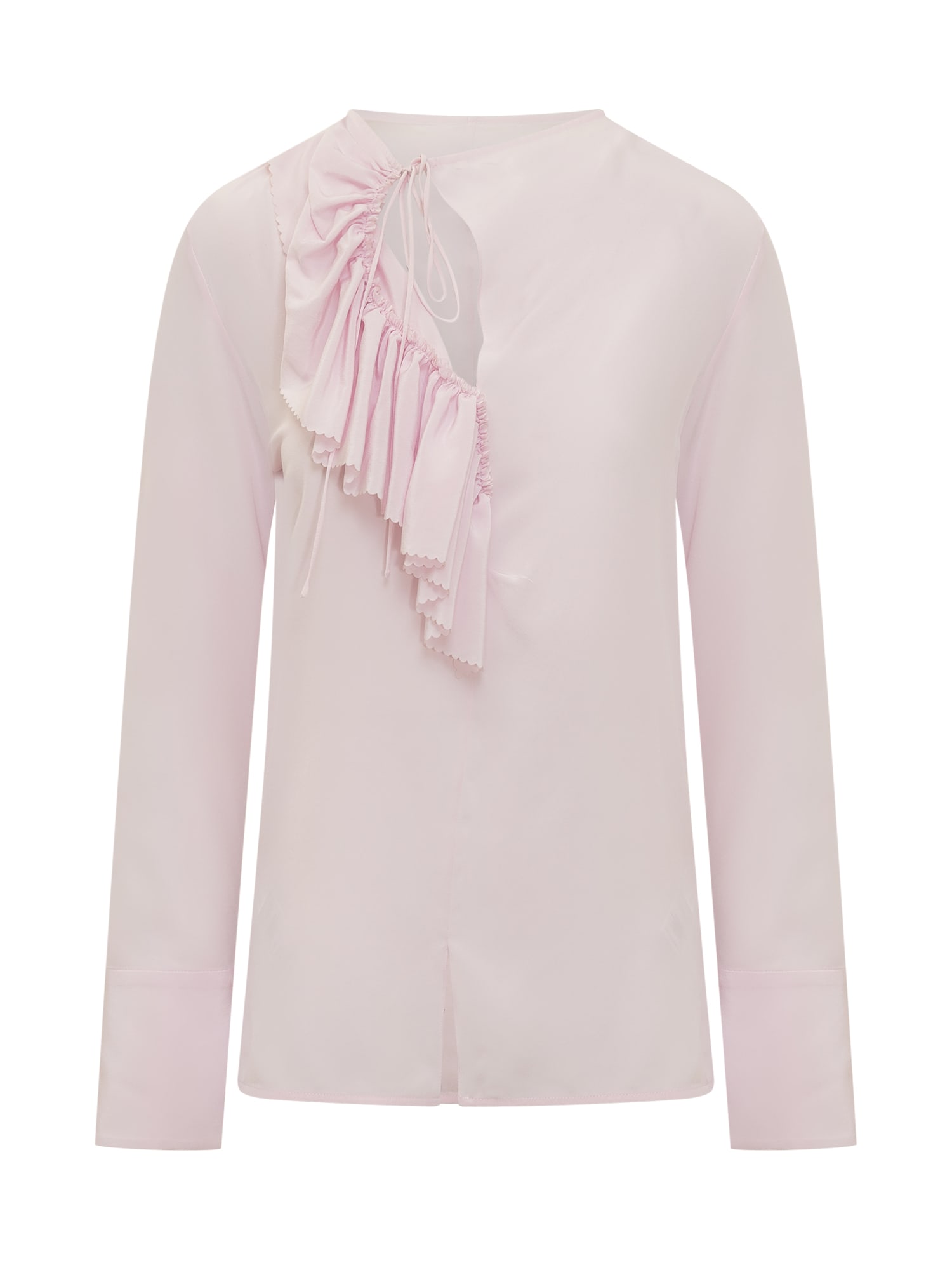 Shop Victoria Beckham Cut Out Blouse In Candy Pink