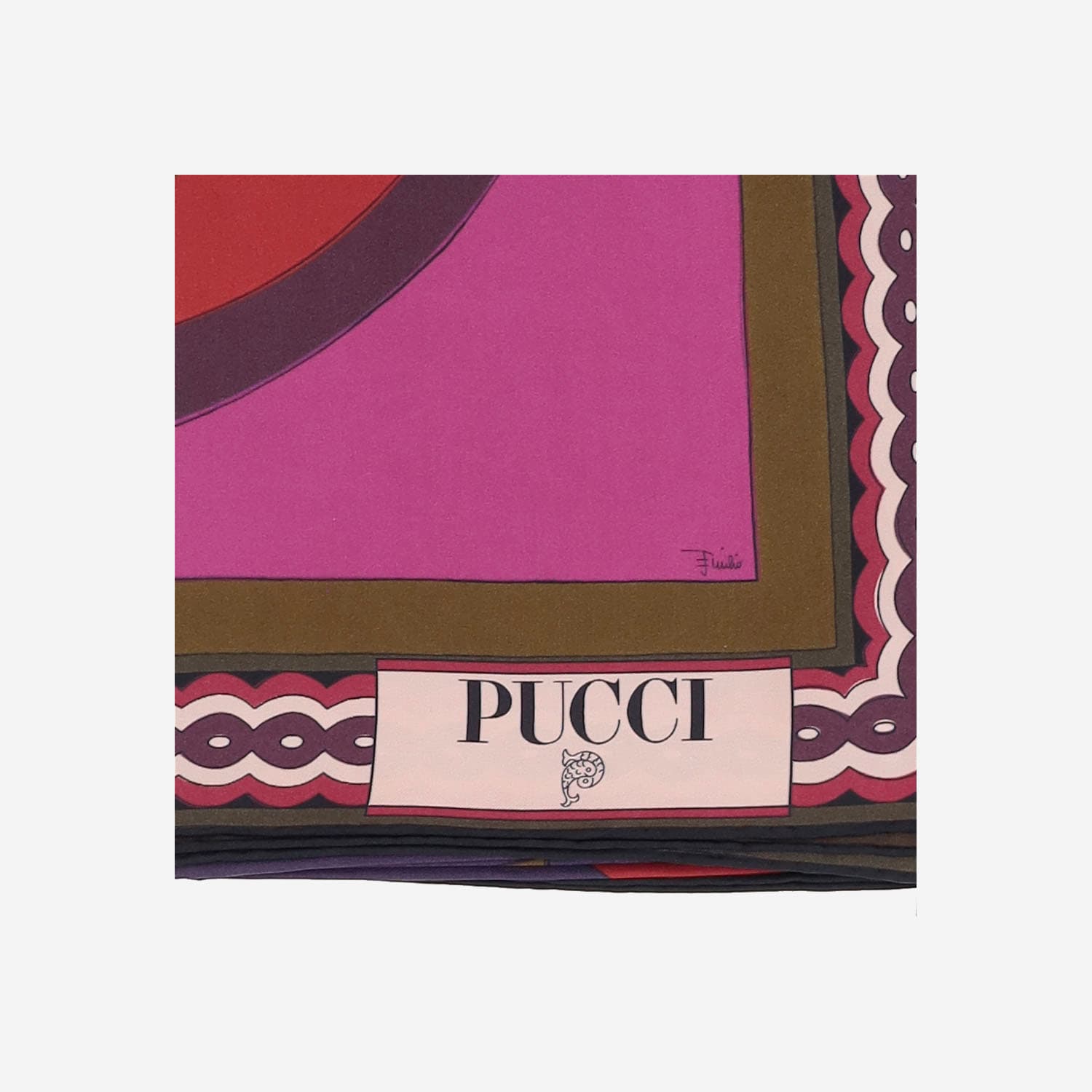 Pucci Printed Silk Scarf In Multi