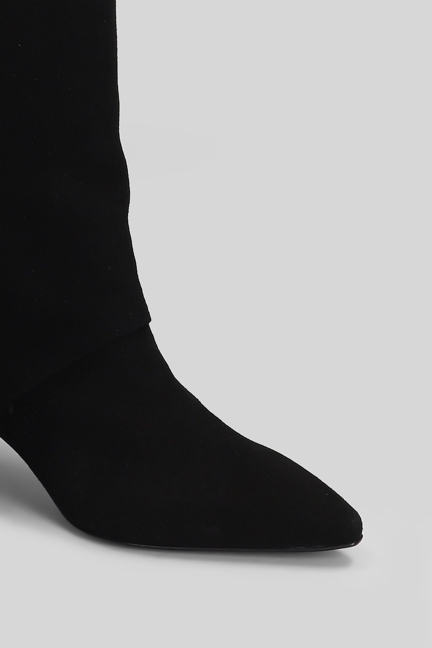 The Seller High Heels Boots In Black Suede In Black