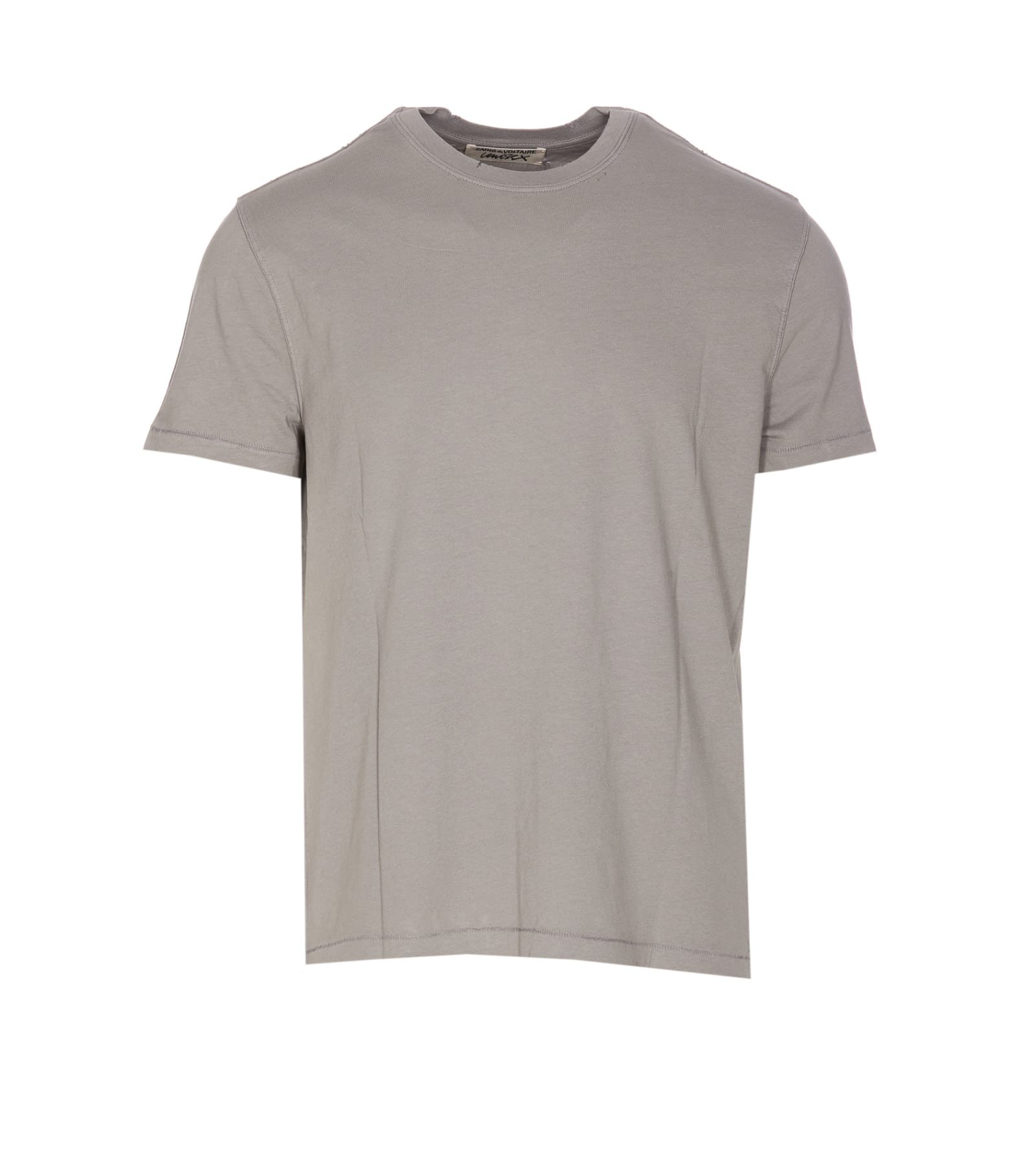 Zadig &amp; Voltaire Jimmy Destroy T-shirt In Grey
