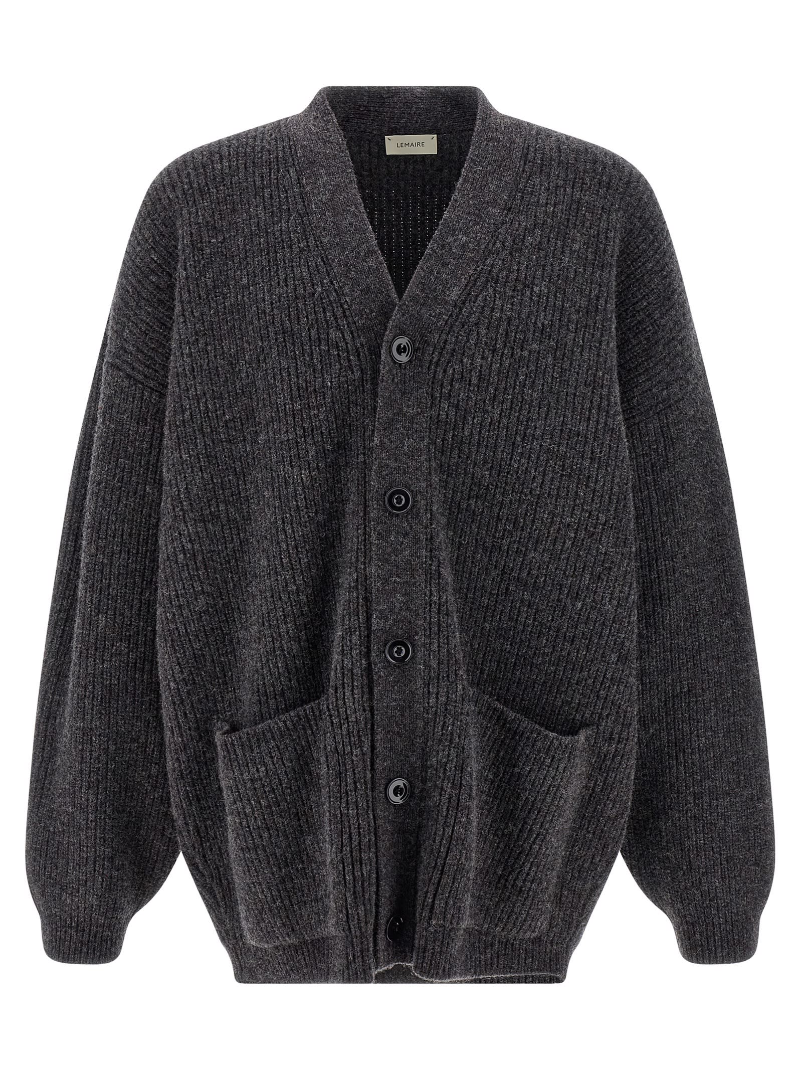Lemaire Cardicoat Cardigan In Gray