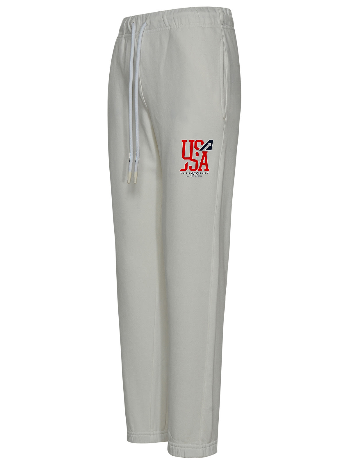 Autry White Cotton Pants In White