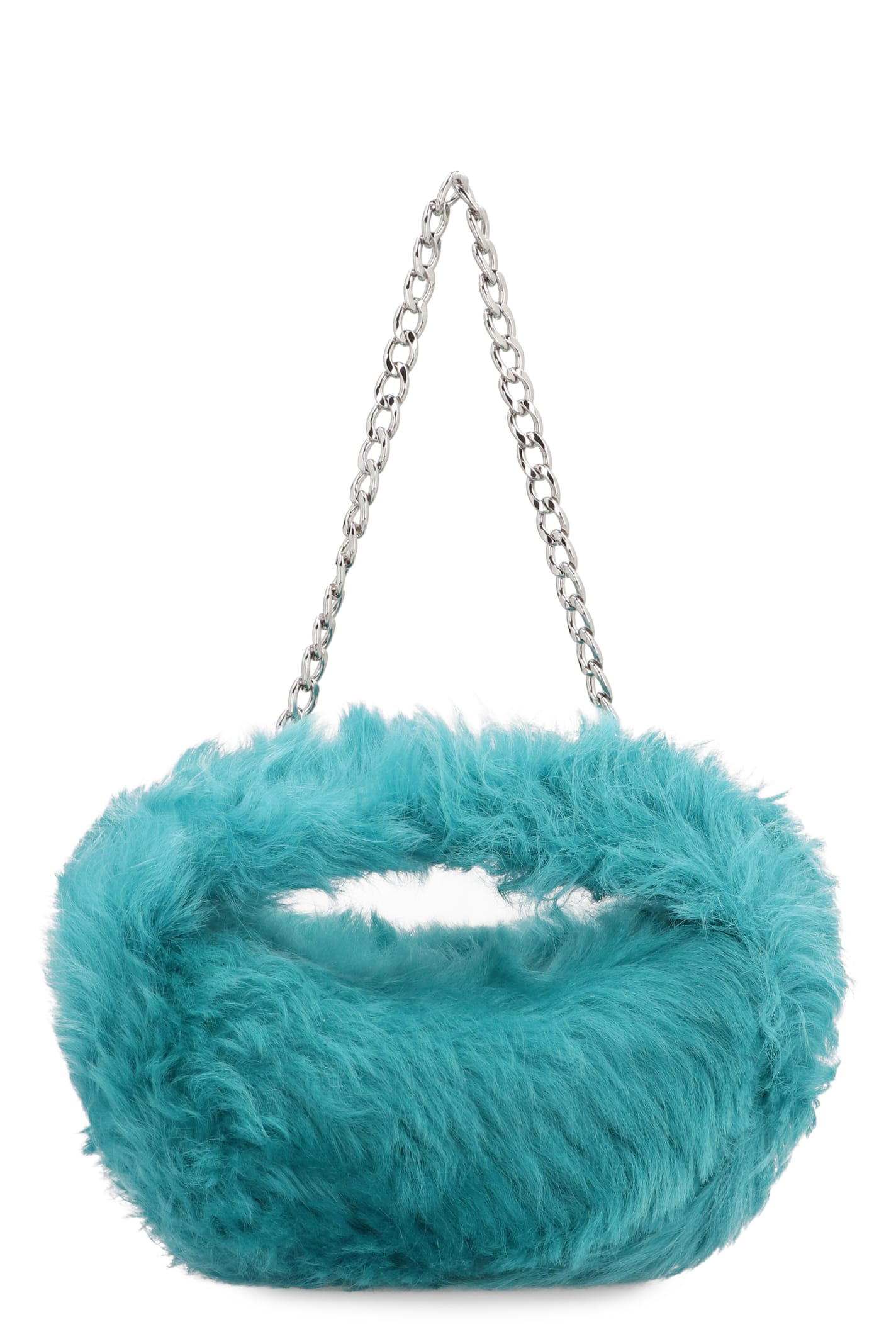 Shop By Far Baby Cush Handbag In Light Blue
