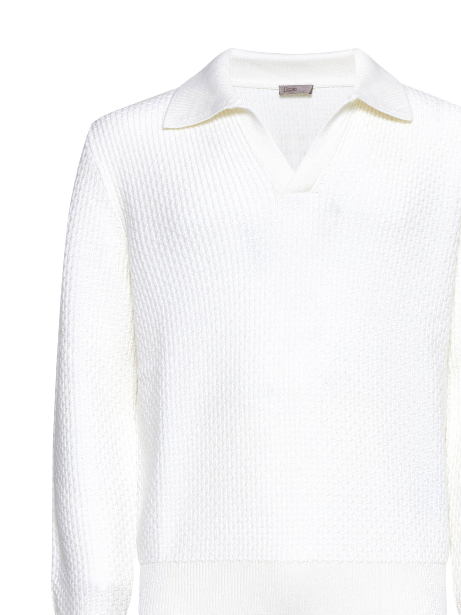 Shop Herno Polo Shirt In White