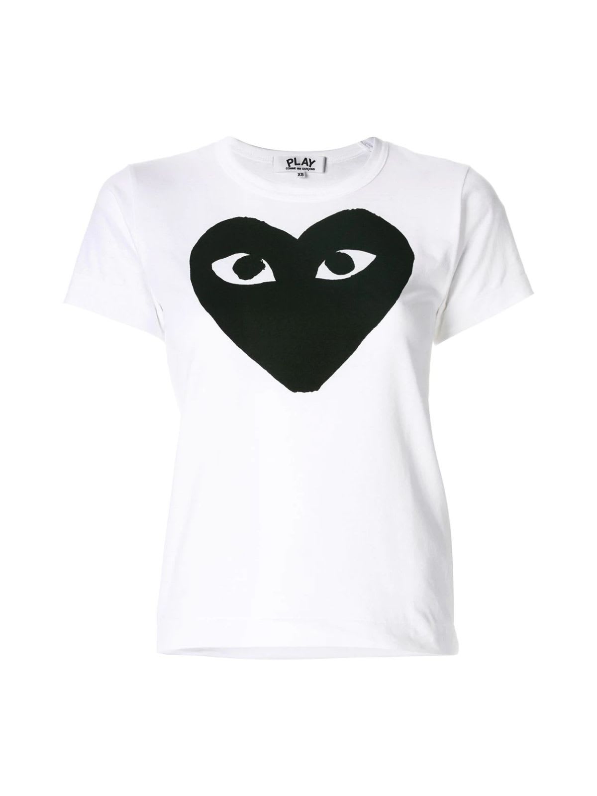 Comme des Garçons Play Play T-shirt W/black Heart