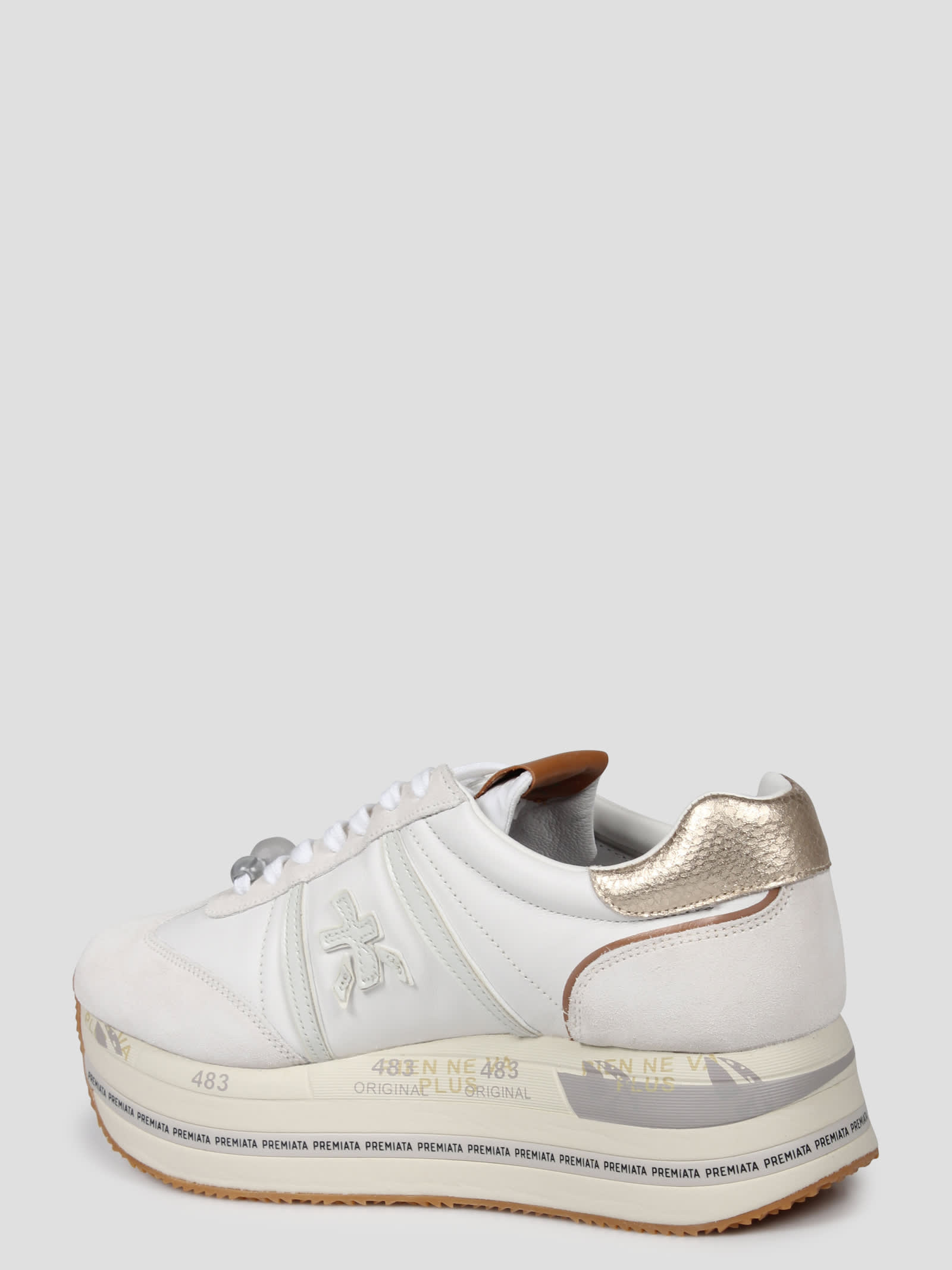 Shop Premiata Beth 7037 Sneakers In White