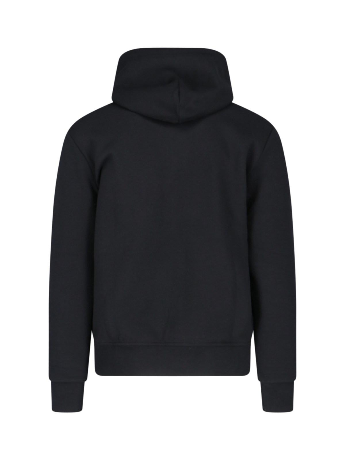 Shop Ralph Lauren Logo Hoodie In Polo Black