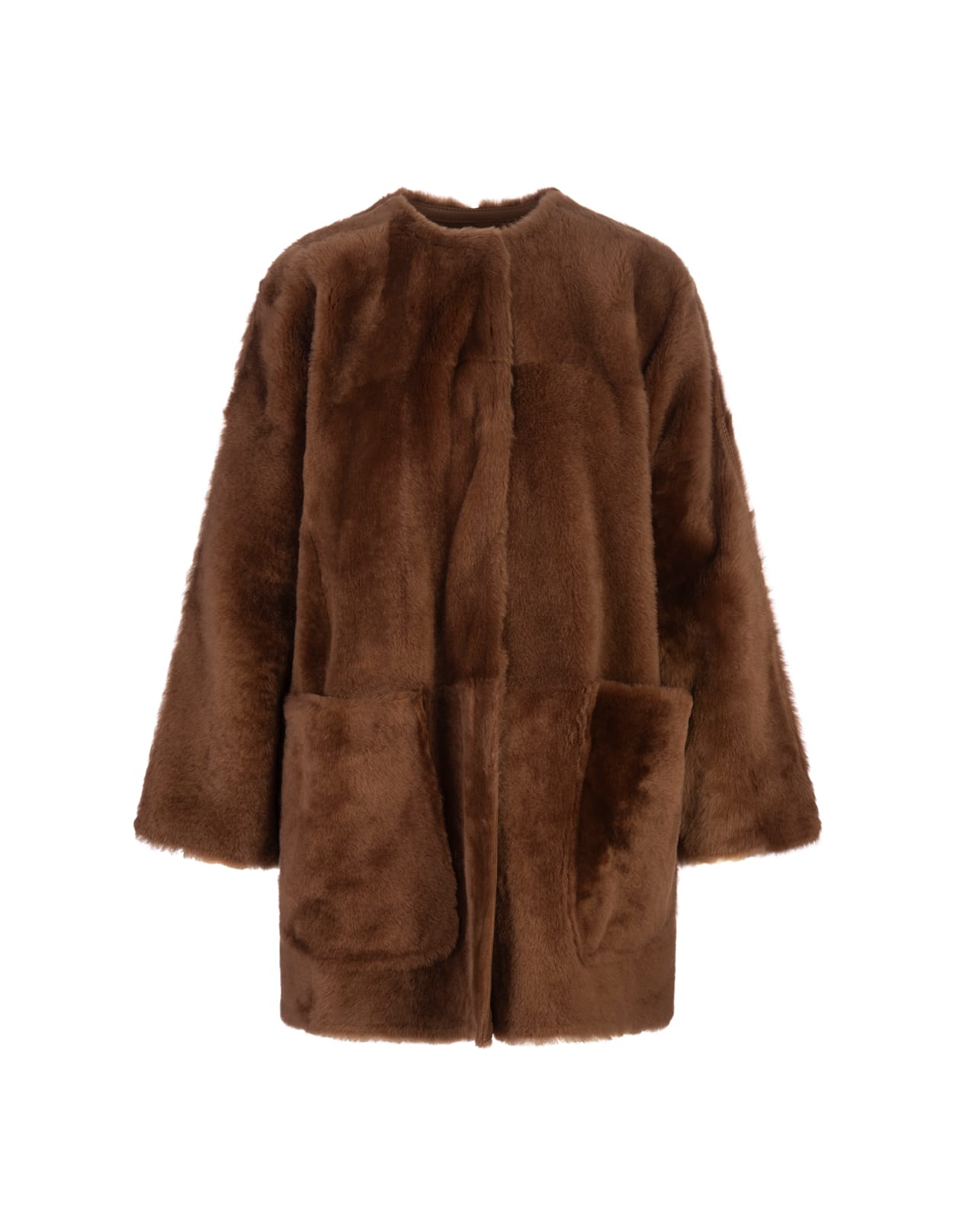 Shop Max Mara Brown Santos Coat