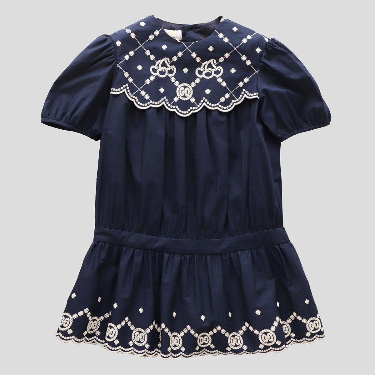 Gucci Blue Cotton Mini Dress