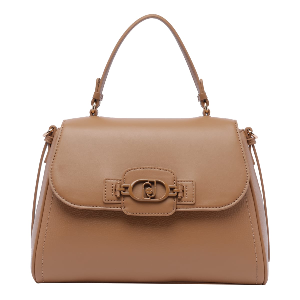 Shop Liu •jo Medium Handbag In Beige