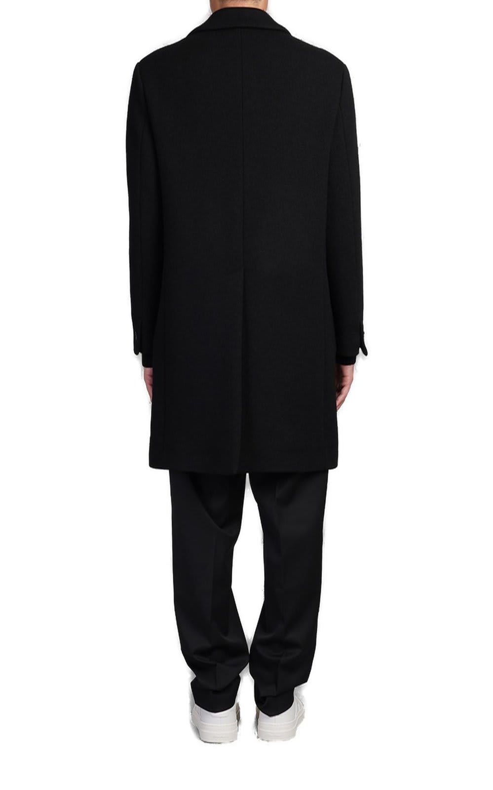 Shop Barena Venezia Baron Button-up Coat In Black