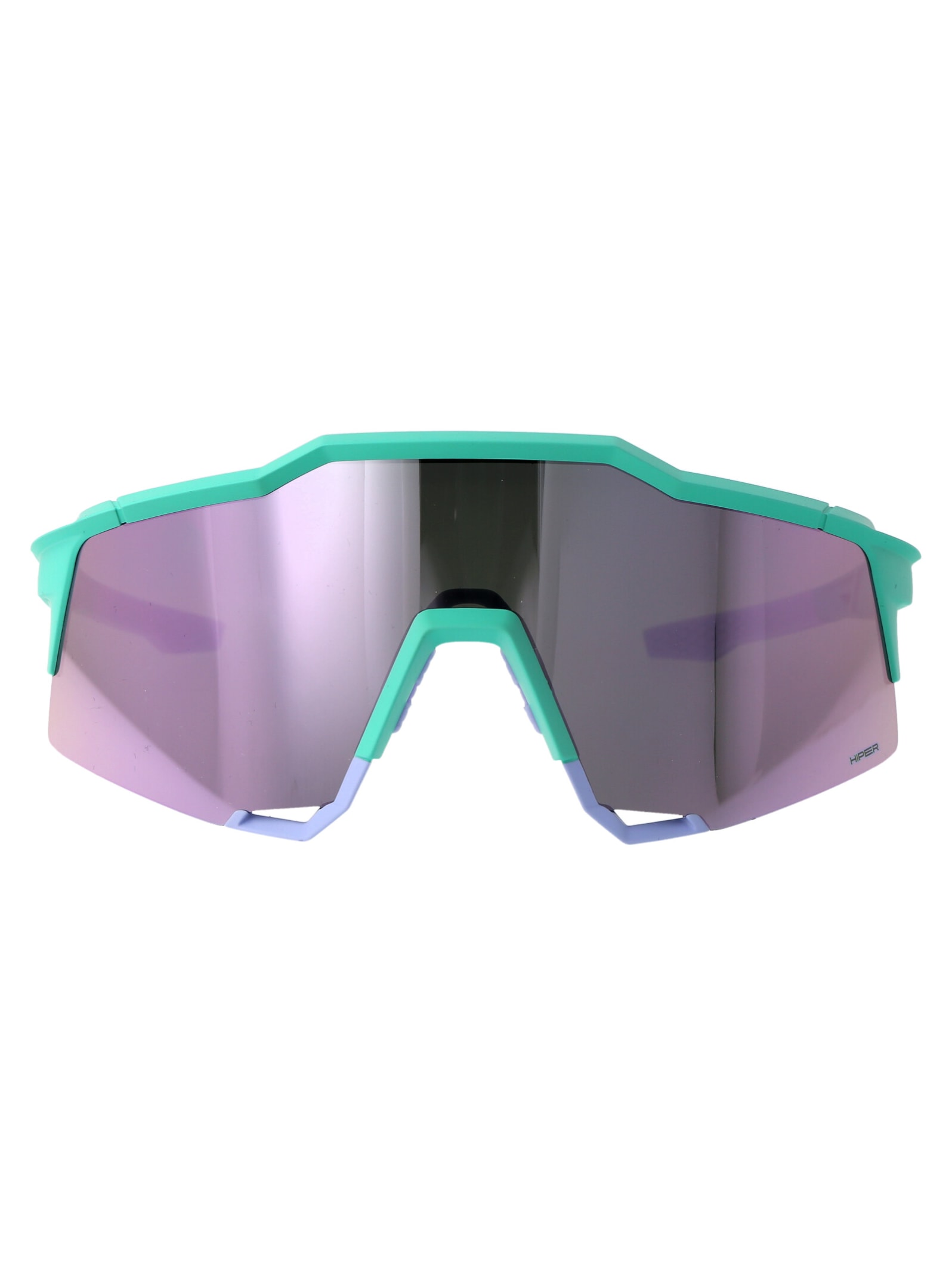 100% Speedcraft Sunglasses In Soft Tact Mint Hiper Lavender Mirror Lens