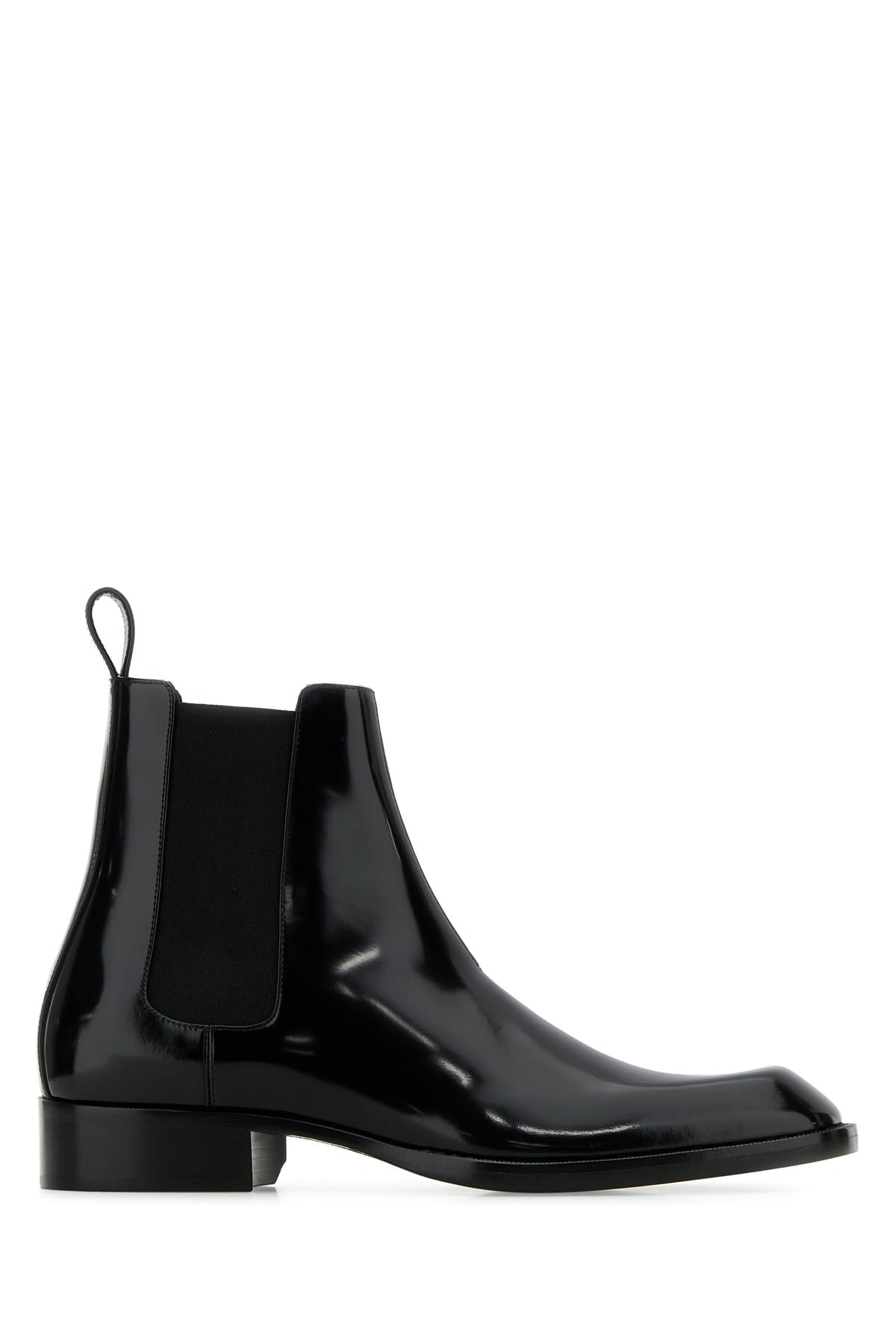 Black Leather Vadim Ankle Boots