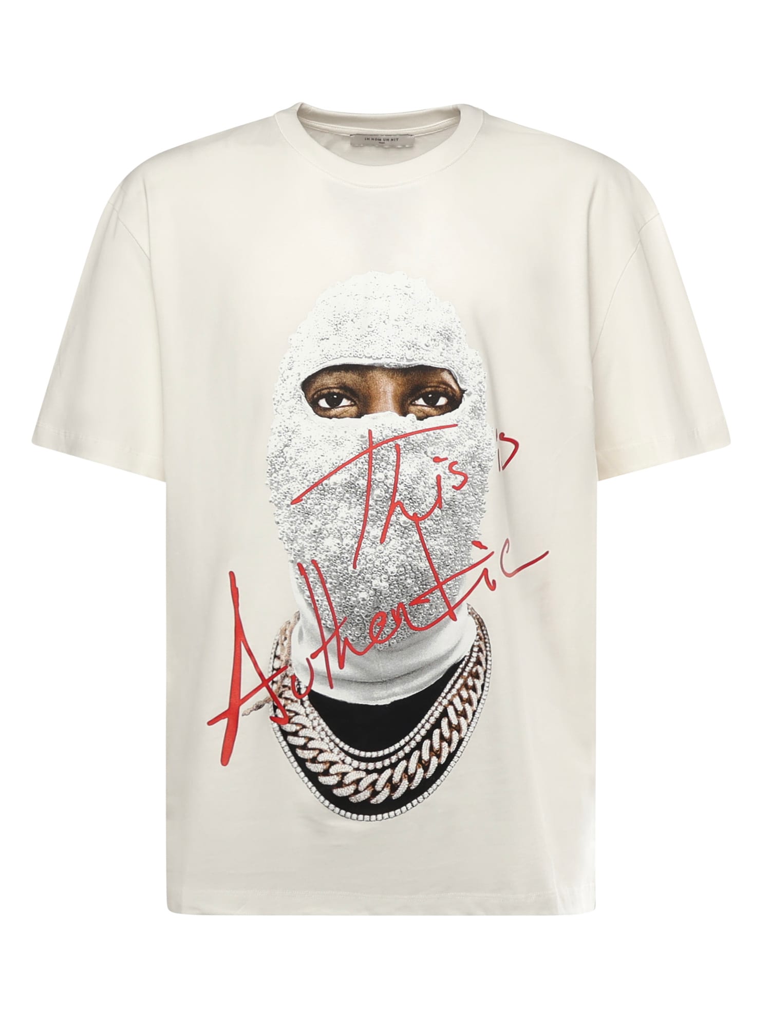 Ih Nom Uh Nit Graphic Printed Crewneck T-shirt In White